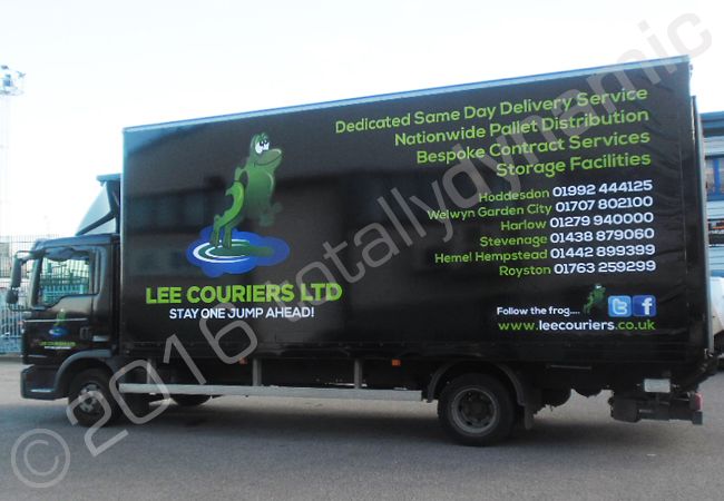 MAN Lorry vinyl wrapped for Lee Couriers