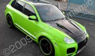 Porsche Cayenne wrapped lime green by Totally Dynamic North London