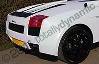 Two tone pearl white wrapped Lamborghini Gallardo by Totally Dynamic South London