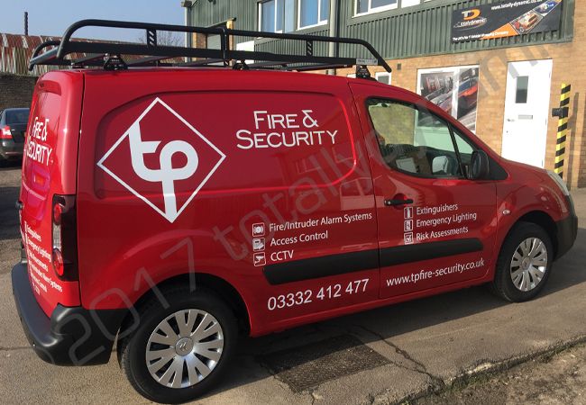 Citroen Berlingo with vinyl graphics for TP Fire