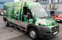 Fiat Ducato Maxi van wrapped in printed wrap by Totally Dynamic North London