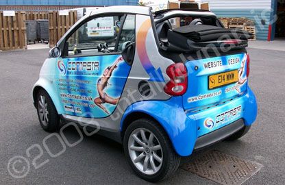 Smart Car designed and wrapped by Totally Dynamic North London