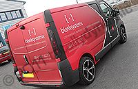Vauxhall Vivaro wrapped in a printed matte wrap by Totally Dynamic North London