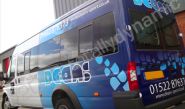 Ford Transit Minibus #1 fully wrapped by Totally Dynamic Lincolnshire