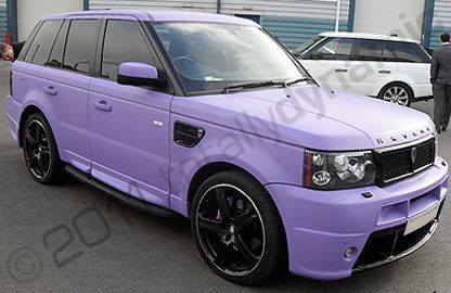 Range Rover Sport wrapped matt purple by Totally Dynamic North London