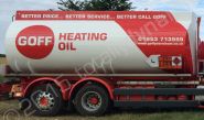 Petrol Tanker vinyl wrapped for GOFF Petroleum