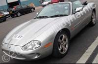Jaguar XK8 wrapped gloss black by Totally Dynamic North London