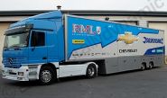 Truck wrapped for Chevrolet Race Team by Totally Dynamic North London