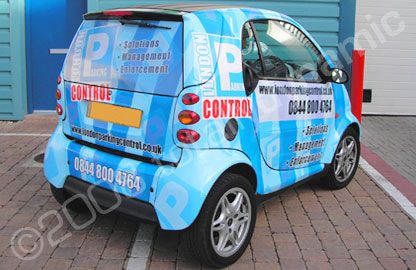 Smart Car - designed and wrapped by Totally Dynamic North London