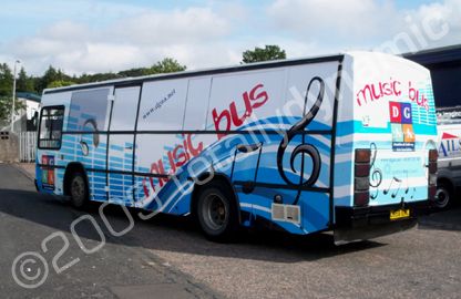 Bus wrapped by Totally Dynamic Central Scotland
