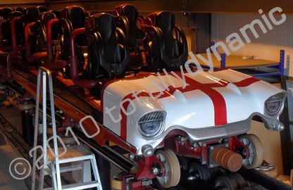 Stealth Rollercoaster wrapped with St Georges flag by Totally Dynamic North London