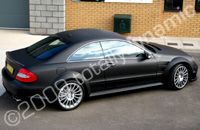 Mercedes wrapped matt black by Totally Dynamic Leicester