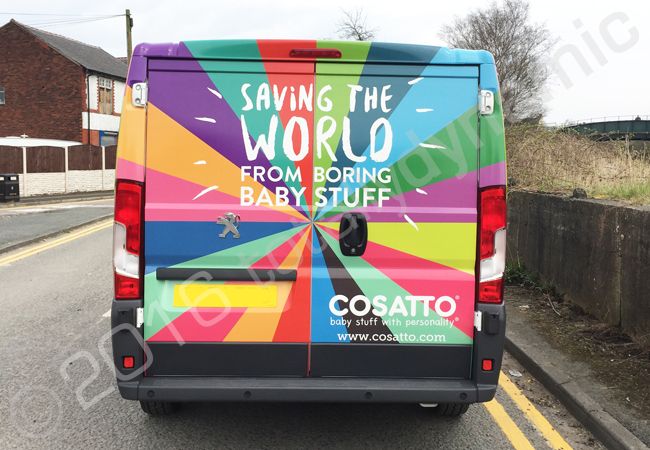 Peugeot Expert vinyl wrapped for Cosatto