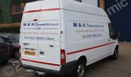Ford Transit with cut graphics by Totally Dynamic Norfolk