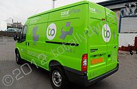 Ford Transit MWB wrapped in colour matched vinyl by Totally Dynamic North London