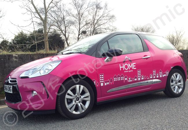 Citroen DS3 vinyl wrapped for Home Estate Agents