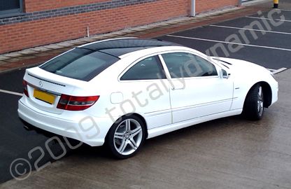Mercedes wrapped gloss white by Totally Dynamic Leeds/Bradford