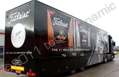 Titlelist European Tour Exhibition Unit wrapped by Totally Dynamic Norfolk