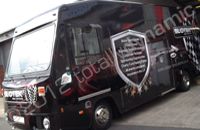 Race Transporter wrapped in printed design by Totally Dynamic Lincolnshire