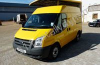 Ford Transit van wrapped yellow by Totally Dynamic Milton Keynes