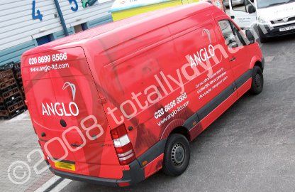 Van wrapped by Totally Dynamic North London