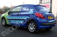 Peugeot Designed and wrapped for Carter Chemist