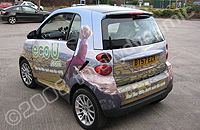 Smart Car designed and wrapped by Totally Dynamic Birmingham