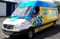 17 Mercedes Sprinter vans wrapped for HSS by Totally Dynamic Central Scotland