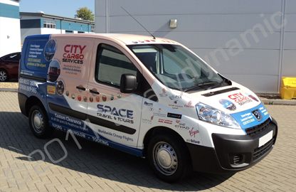 Peugeot Expert for City Cargo Services wrapped by Totally Dynamic South London