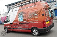 Renault Master van wrapped in printed design by Totally Dynamic North London