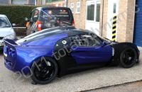 Lotus Elise wrapped in matt printed wrap and green chrome by Totally Dynamic Norfolk