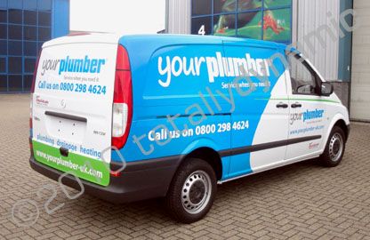 Mercedes Vito van wrapped for Your Plumber by Totally Dynamic Southampton