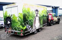 Land Rover and snack van wrapped by Totally Dynamic Central Scotland