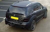 Mercedes ML wrapped matt black by Totally Dynamic Leeds/Bradford