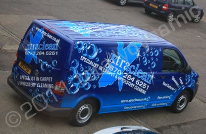 VW Transporter van with fully printed wrap by Totally Dynamic Norfolk