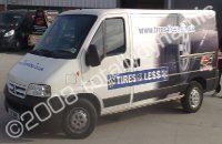 Van wrapped by Totally Dynamic Leeds/Bradford