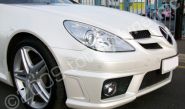 Mercedes SLK wrapped pearlescent white by Totally Dynamic North London