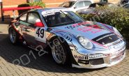 Porsche 997 GT3 wrapped in chrome racing livery by Totally Dynamic South London