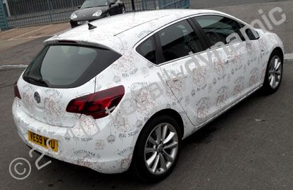 Vauxhall wrapped as part of the Vauxhall Ice Skate Event by Totally Dynamic North London