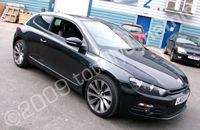 VW Scirocco wrapped pearlescent white by Totally Dynamic North London