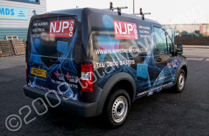 Van wrapped by Totally Dynamic North London