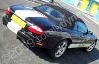 Jaguar XK8 wrapped gloss black by Totally Dynamic North London