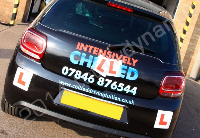 Citroen DS3 fully vinyl wrapped in a printed car wrap with reflective vinyl detailing by Totally Dynamic Norfolk