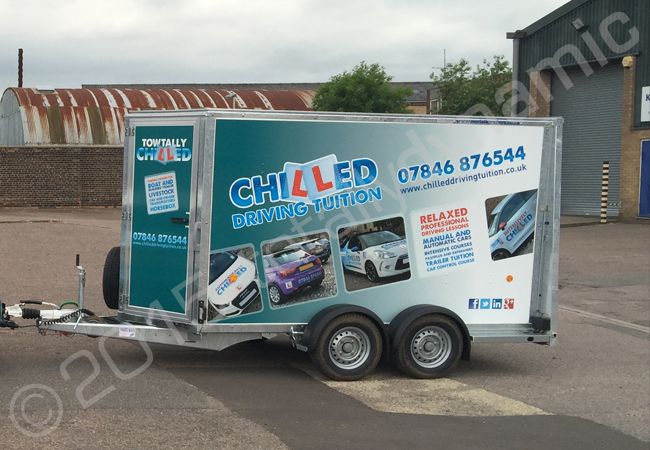 Citroen C3 and exhibition trailer for Chilled Driving Tuition