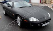 Jaguar XK8 wrapped matt black by Totally Dynamic North London