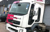 Volvo Cab wrapped in full colour livery by Totally Dynamic Norfolk