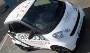 Smart car wrapped matte printed wrap by Totally Dynamic North London