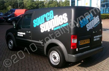 Ford Connect van wrapped for Source Supplies by Totally Dynamic Southampton