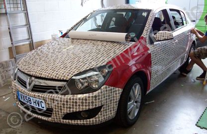 Vauxhall wrapped in real coins by Totally Dynamic North London
