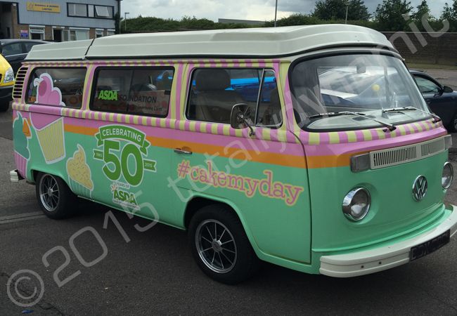 VW Campervan vinyl wrapped for ASDA